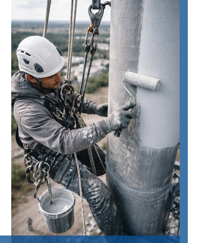 Покраска мачт связи под ключ в Дзержинском от 870 р. | ВЫСОТНИК-Дзж