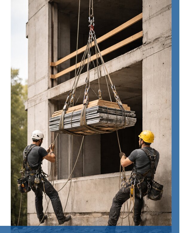 Подъем материала на этаж веревками в Дзержинском от 1535 р. | ВЫСОТНИК-Дзж