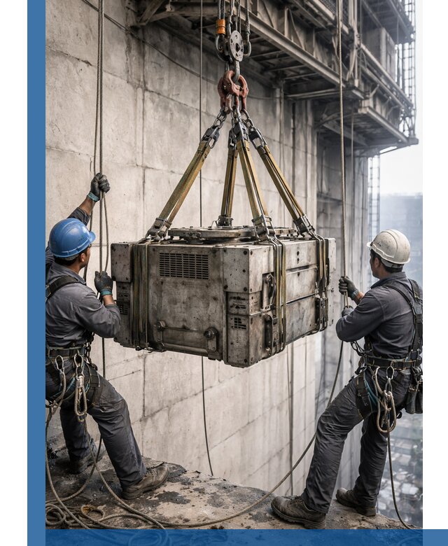 Такелажные работы на высоте, подъем и монтаж грузов в Дзержинском