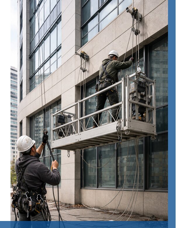 Монтаж и подъем фасадной люльки в Дзержинском от 12281 р. | ВЫСОТНИК-Дзж