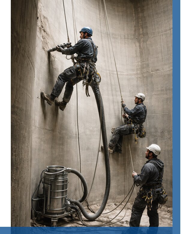 Зачистка силосов в Дзержинском от 4605 р. Договор и смета ВЫСОТНИК-Дзж