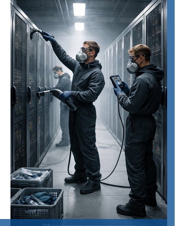 Обеспыливание серверной комнаты в Дзержинском от 4605 р. | ВЫСОТНИК-Дзж