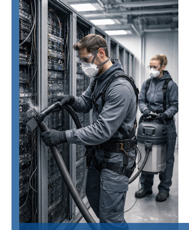 Обеспыливание серверной комнаты в Дзержинском, профессиональная очистка