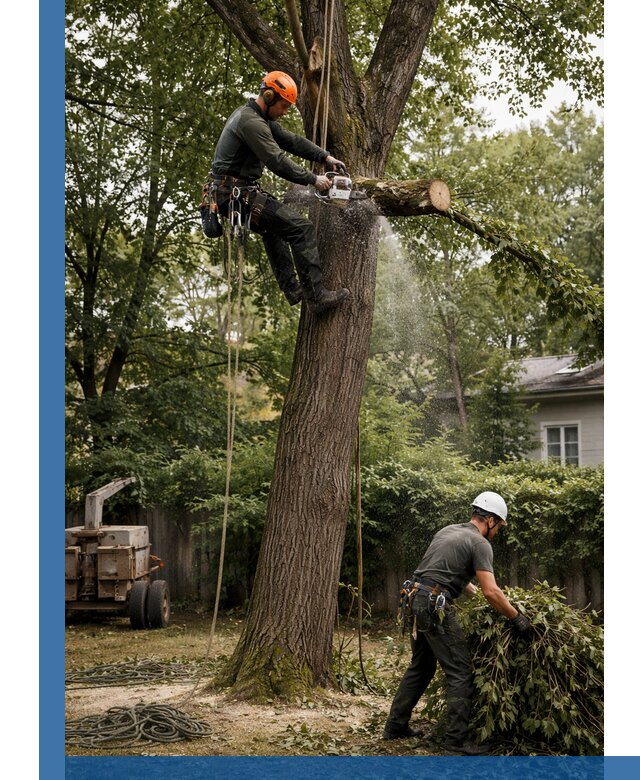 Кронирование деревьев в Дзержинском, безопасная высотная обрезка