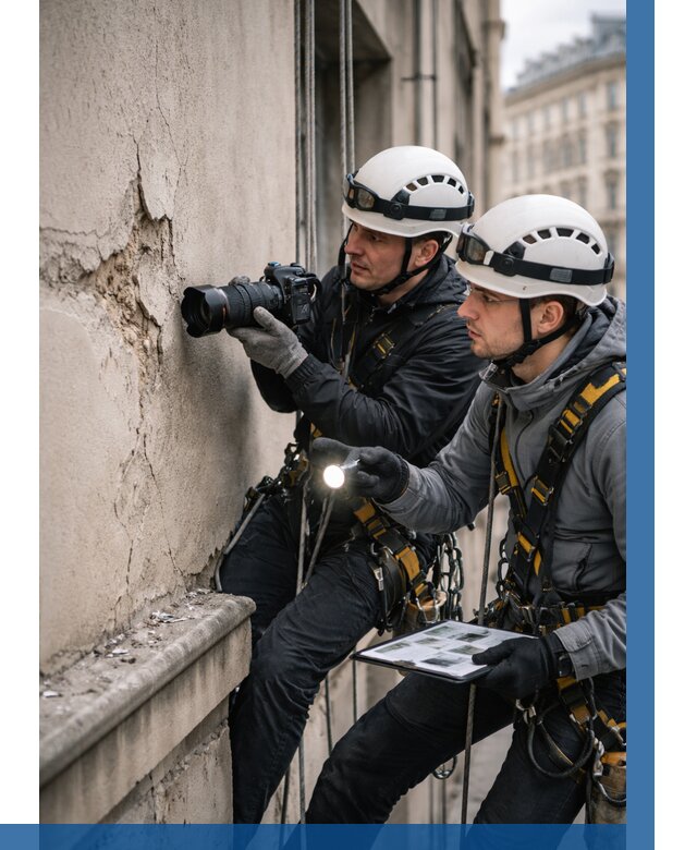 Фотофиксация дефектов фасада в Дзержинском от 4605 р. | ВЫСОТНИК-Дзж