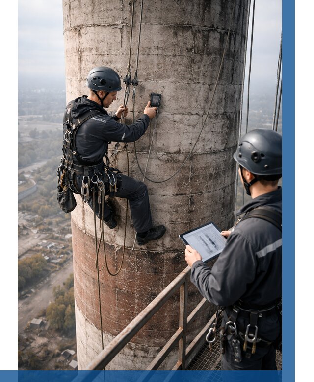 Обследование дымовой трубы в Дзержинском от 8187 р. | ВЫСОТНИК-Дзж